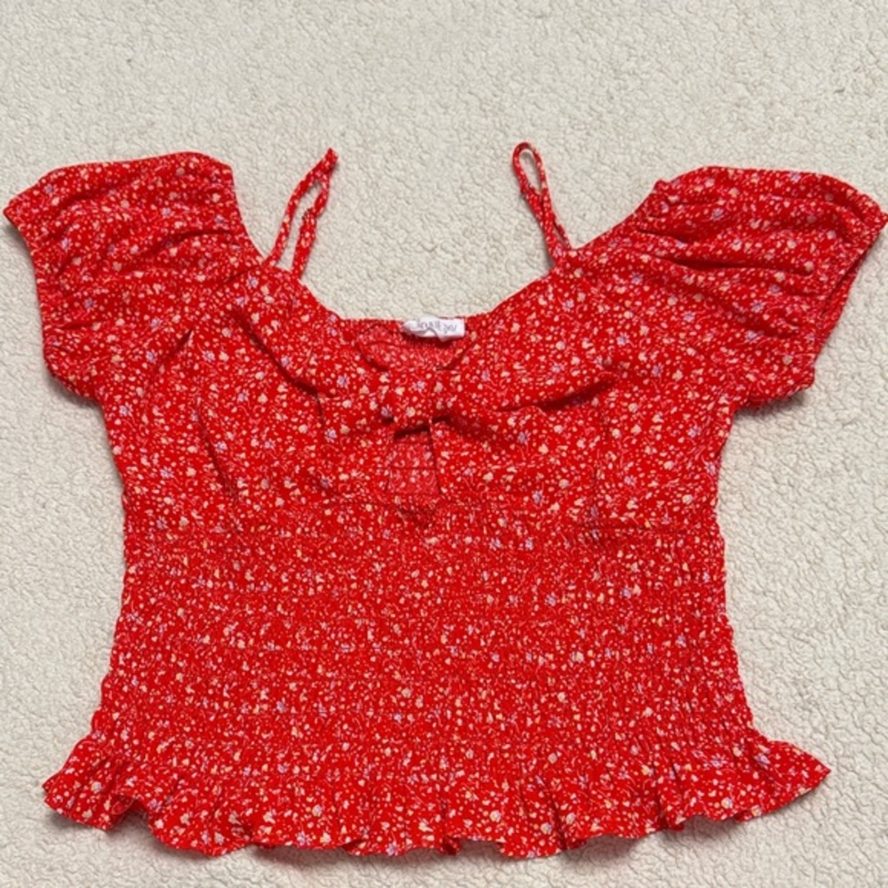Sienna Sky Scarlet Floral Top